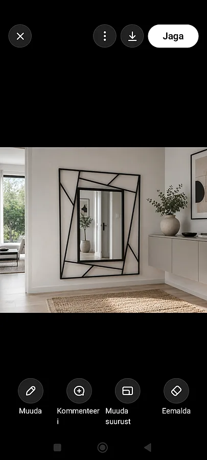 Design peili runko. Mittatilaustyö
